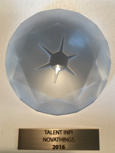 Novathings win the TALENT trophy from #INPI