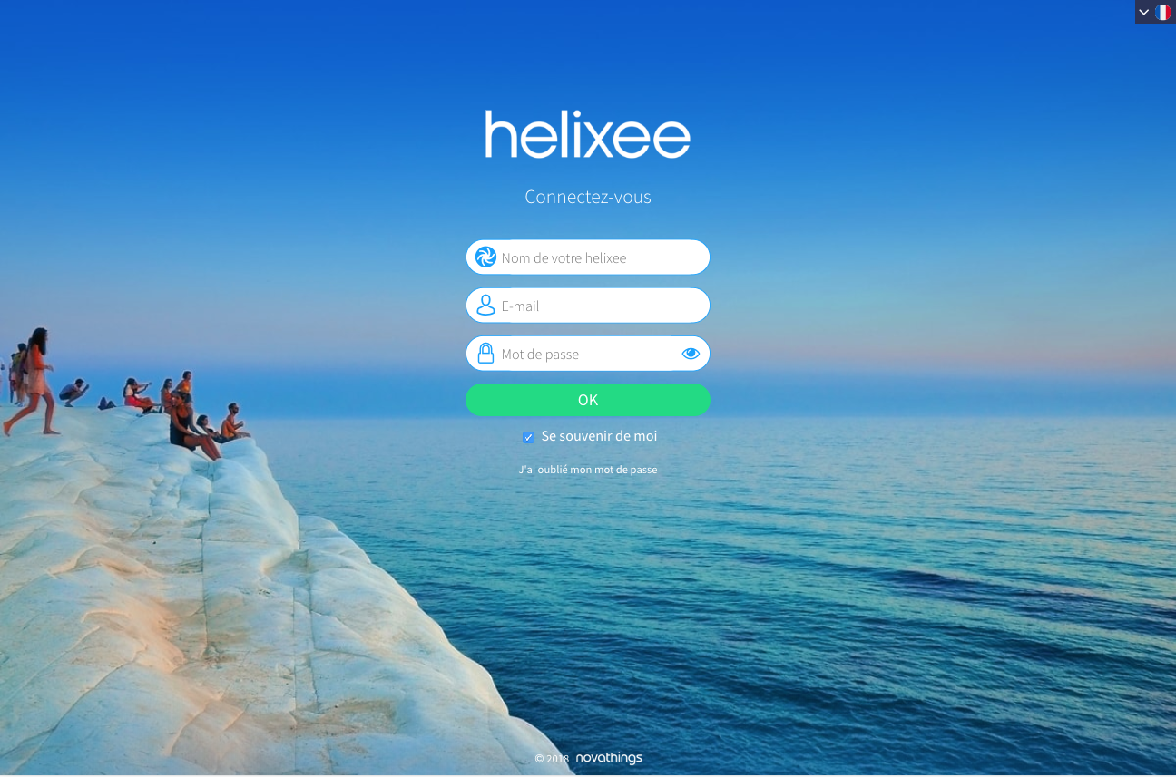 Connexion à l'application web my.helixee.me