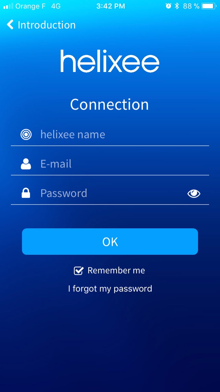 login page mobile app