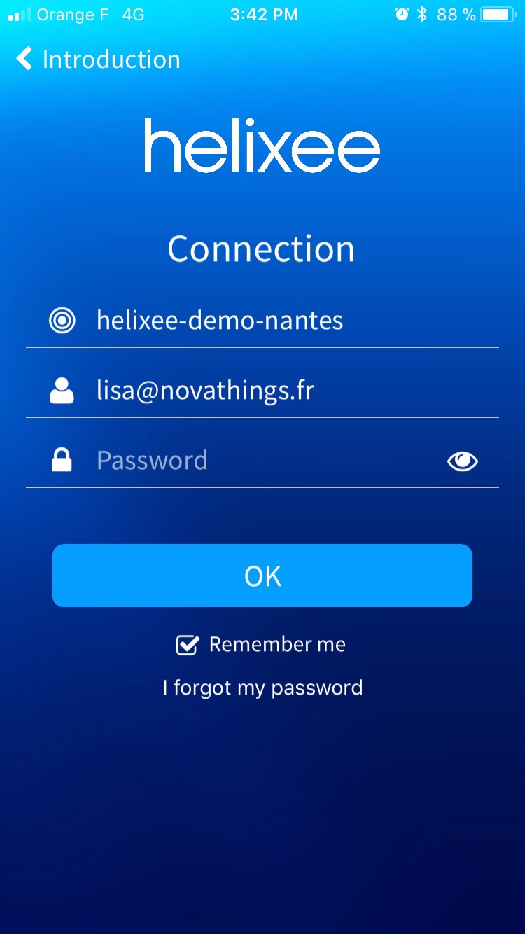 Login page mobile app