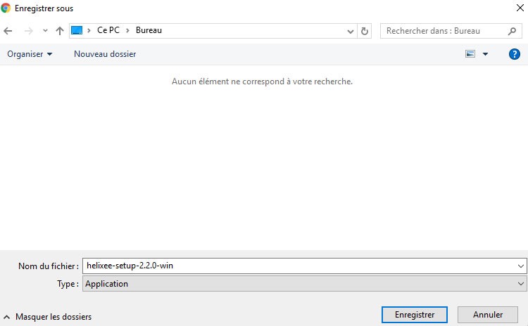 Installation helixee sur windows