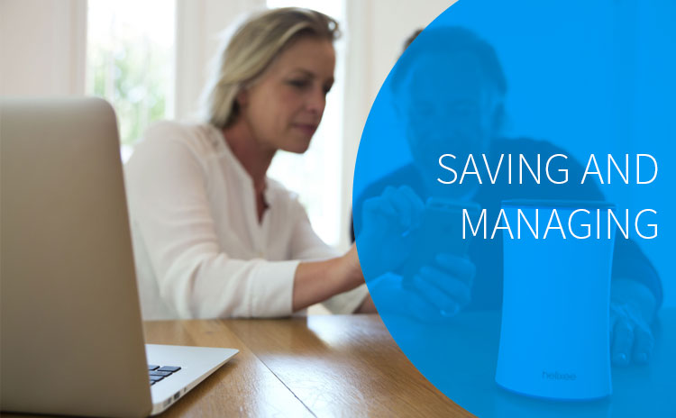 Saving and managing