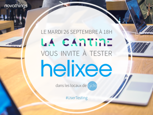Venez tester helixee mardi 26 septembre avec la Cantine à Nantes